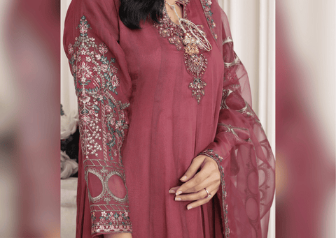 The Rose Radiance - 3 piece Chiffon