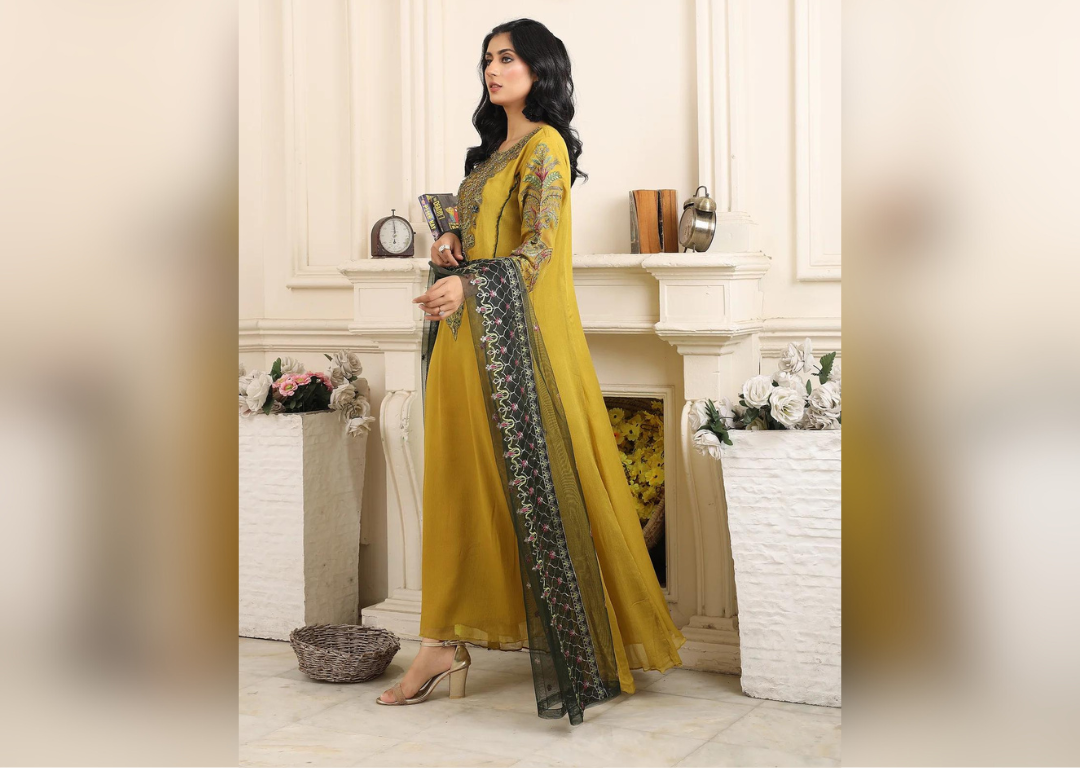 Gilded Garden - 3 piece Chiffon