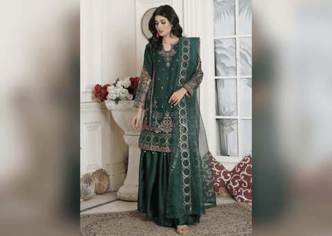 Graceful Green - 3 piece Chiffon