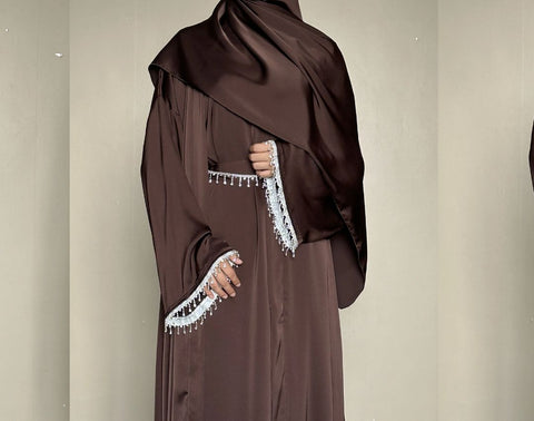 Abaya115 satin Abaya set