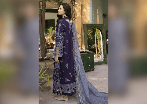 Embroidered Pakistani Salwar Kameez Trouser Style Salwar Suit