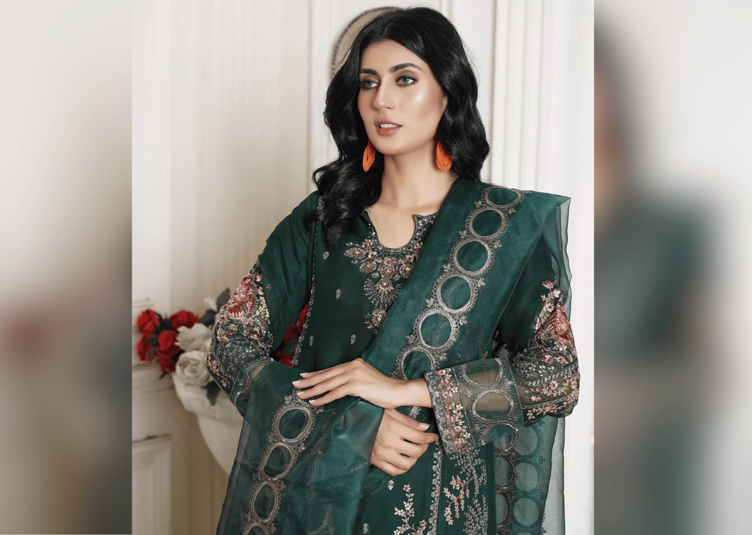 Graceful Green - 3 piece Chiffon