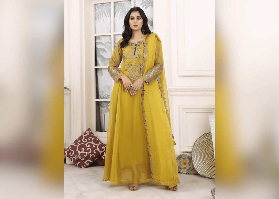 Sunflower Serenity - 3 piece Chiffon