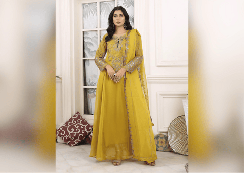 Sunflower Serenity - 3 piece Chiffon
