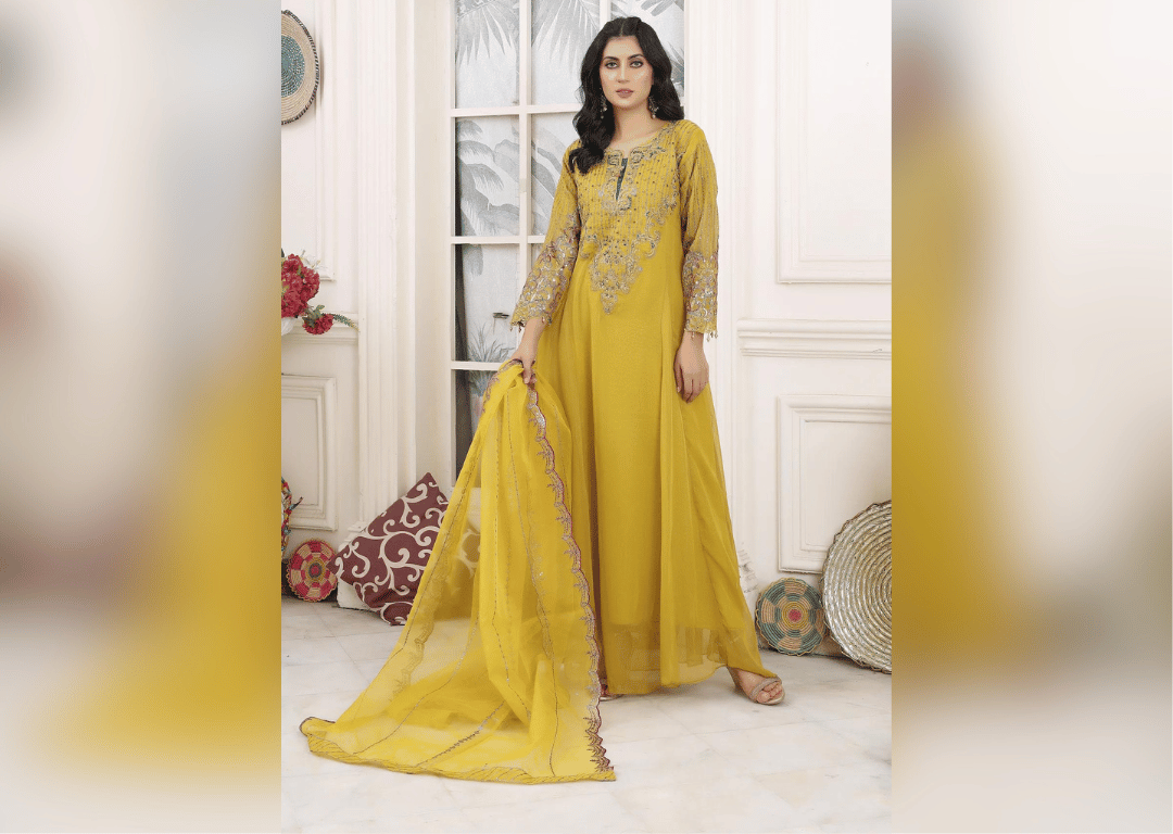 Sunflower Serenity - 3 piece Chiffon