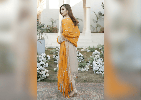 Royal Embroidered Kameez Trouser Pakistani Eid Dress