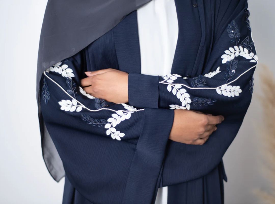 Navy Abaya 114