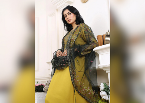 Gilded Garden - 3 piece Chiffon