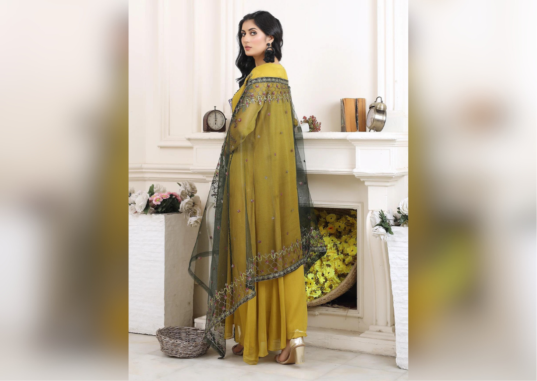 Gilded Garden - 3 piece Chiffon