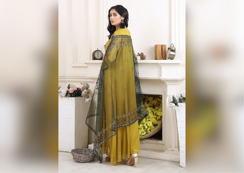 Gilded Garden - 3 piece Chiffon